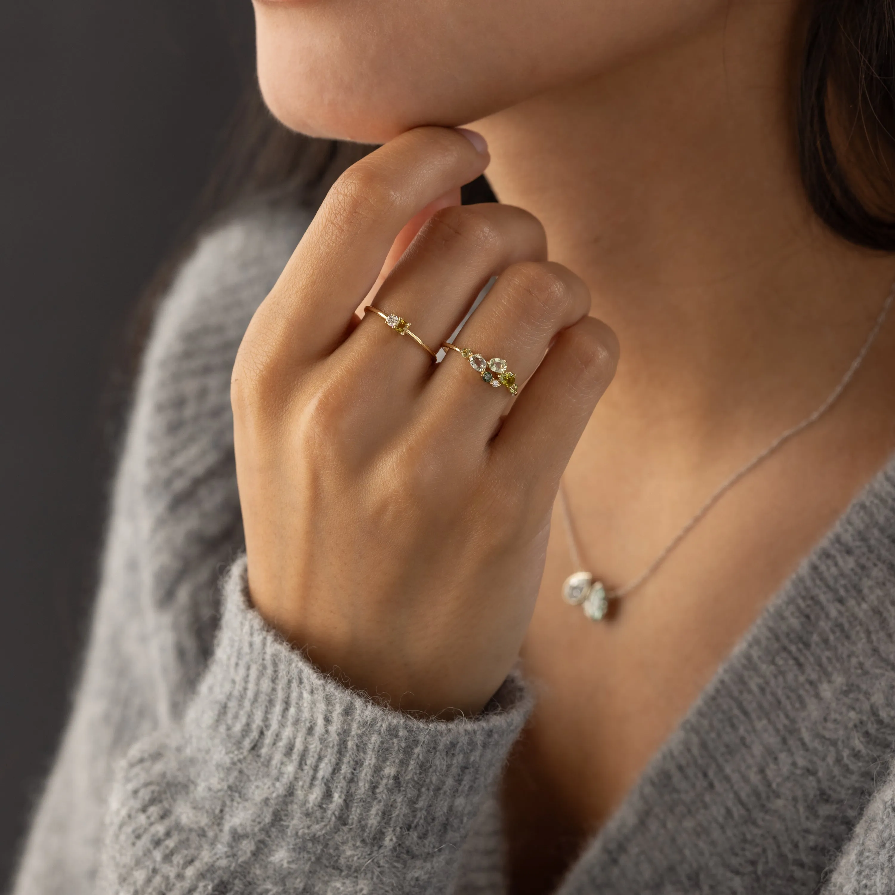 Sapphire Duet Ring - OOS