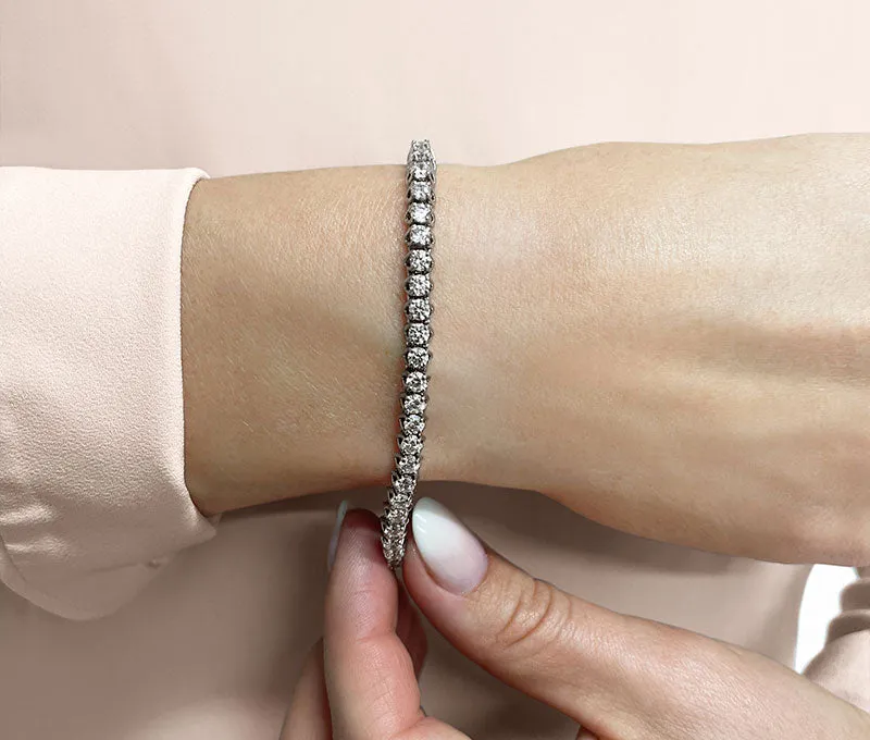 Scoop Link Diamond Strand Lab-Grown Diamond Tennis Bracelet with 1.05 ct.(finished) 1.4mm
