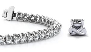 Scoop Link Diamond Strand Lab-Grown Diamond Tennis Bracelet with 1.05 ct.(finished) 1.4mm