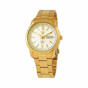 Seiko Men's Automatic Watch SNKP20J Gold Stainless Steel Strap