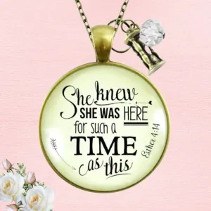 She Was Here For Such A Time Necklace