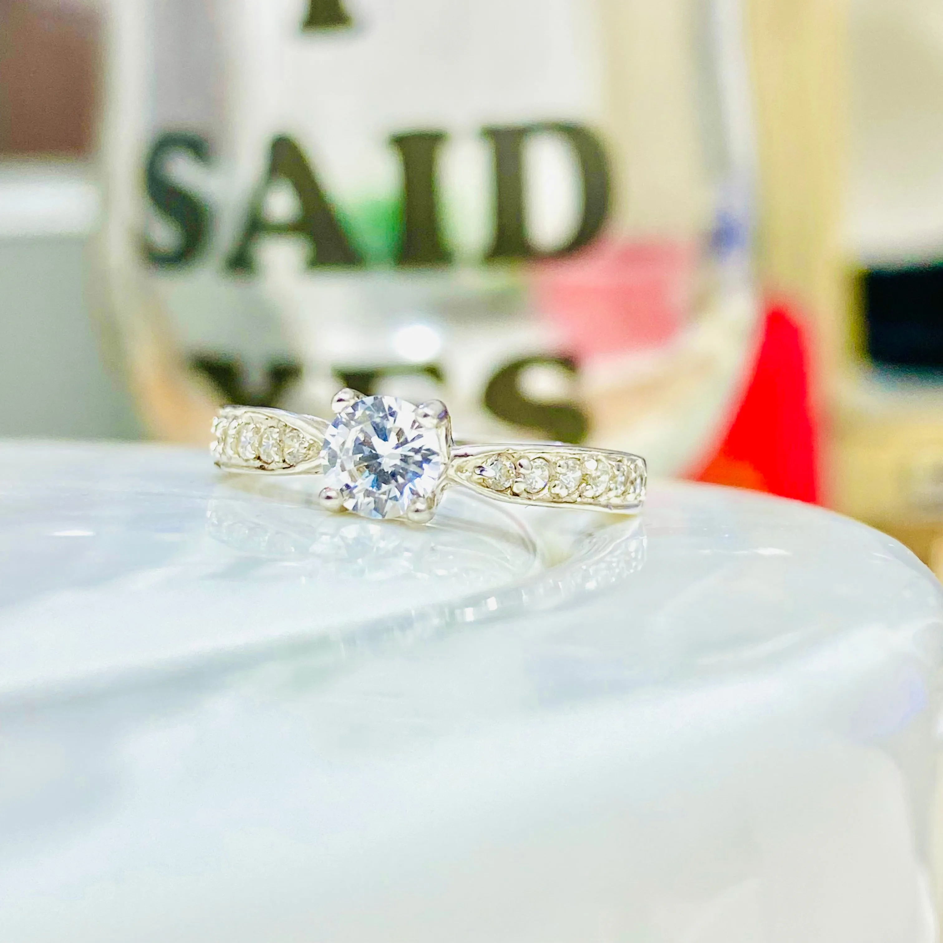Sheilly Sterling Silver Engagement Rings