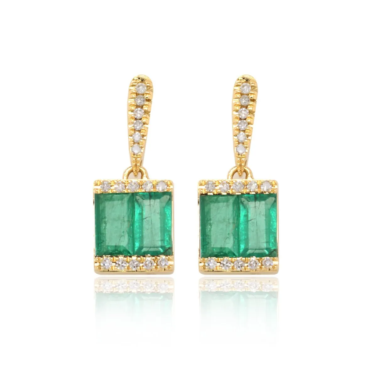 Shine Emerald Earrings