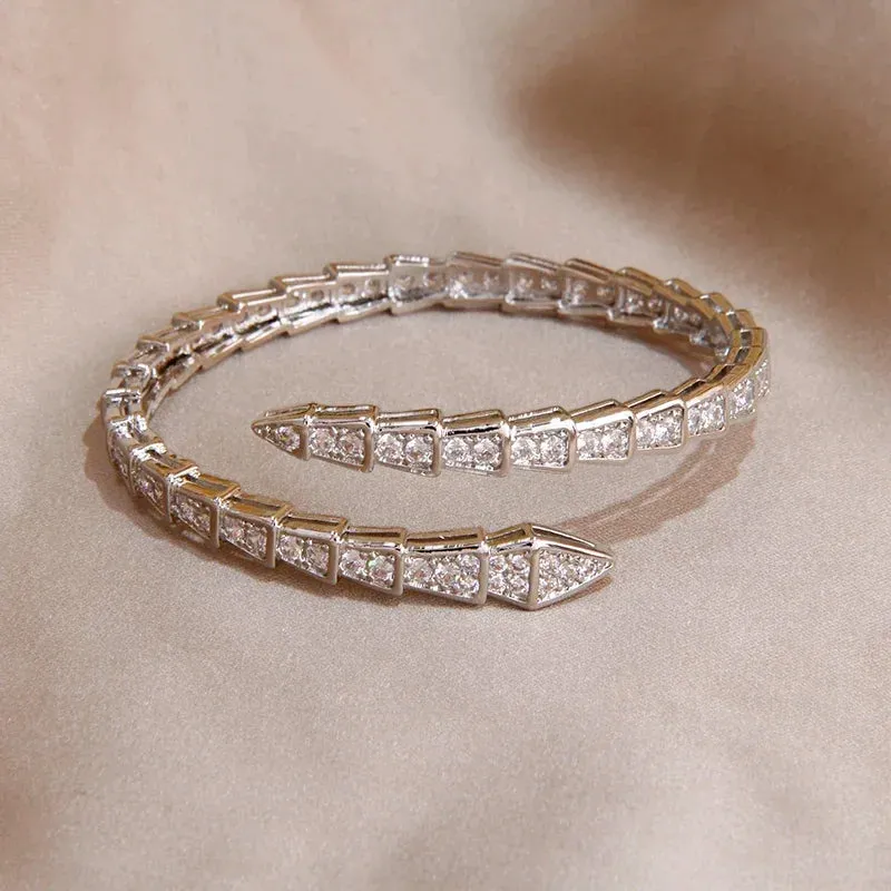 Silberne Schlange Deluxe | Armband