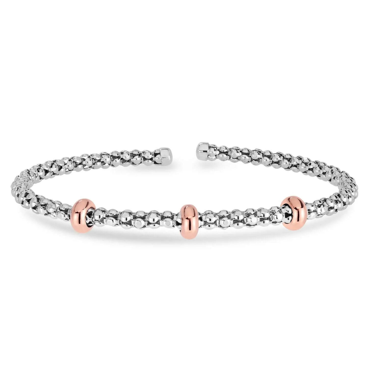 Silver & 18K Gold Prosecco Station Bracelet