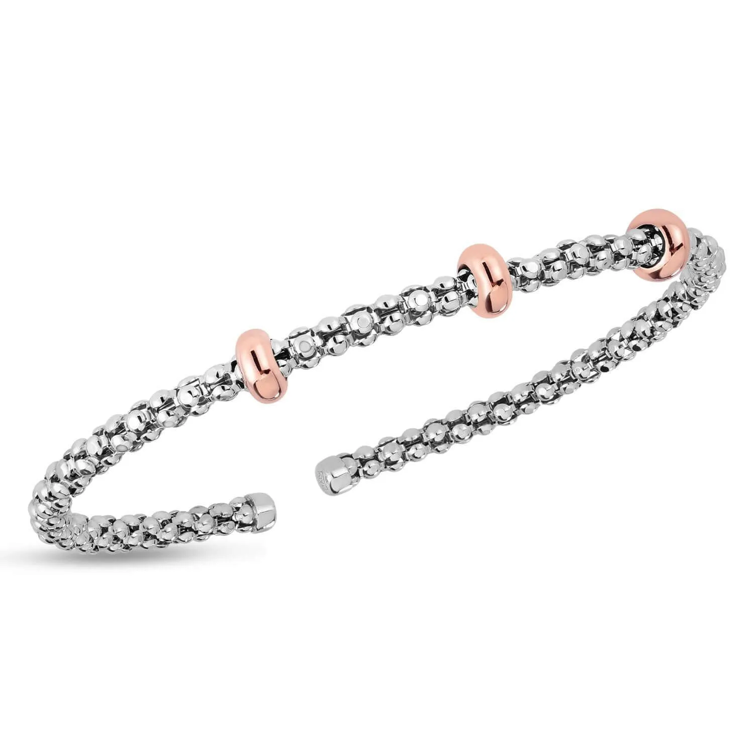 Silver & 18K Gold Prosecco Station Bracelet