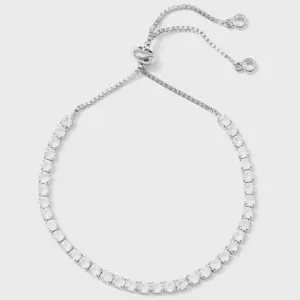 Silver Pulley Tennis Bracelet 3mm