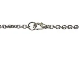 Silver Toned Etched Snake Pendant Necklace