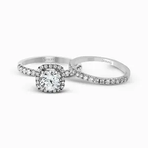 Simon G Engagement Ring Semi Mount in 18K White Gold MR2132