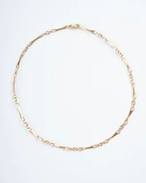 small city bar necklace - gold