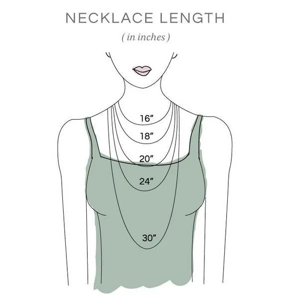 Small Colby Davis Gold Nantucket Island Necklace in Light blue