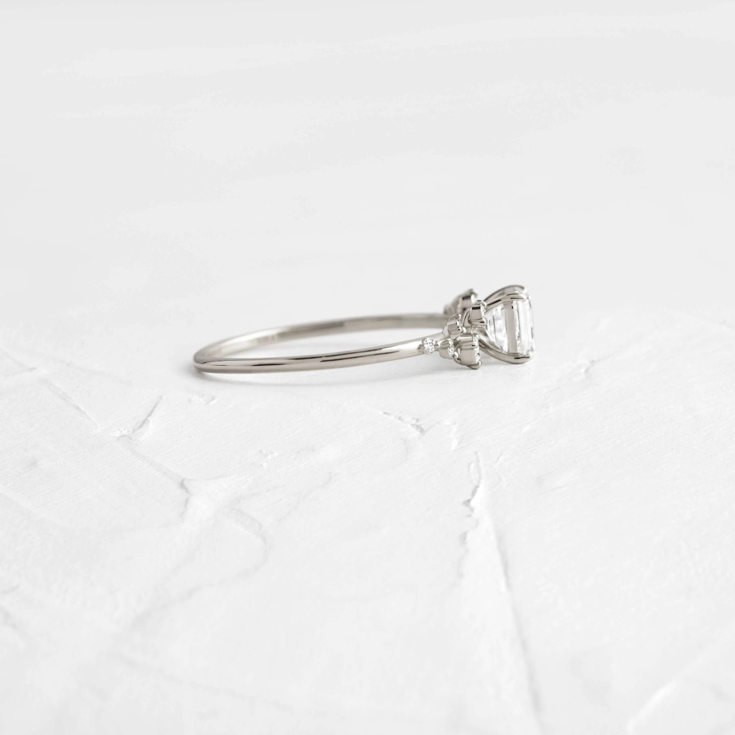 Snowdrift Ring, Asscher Cut