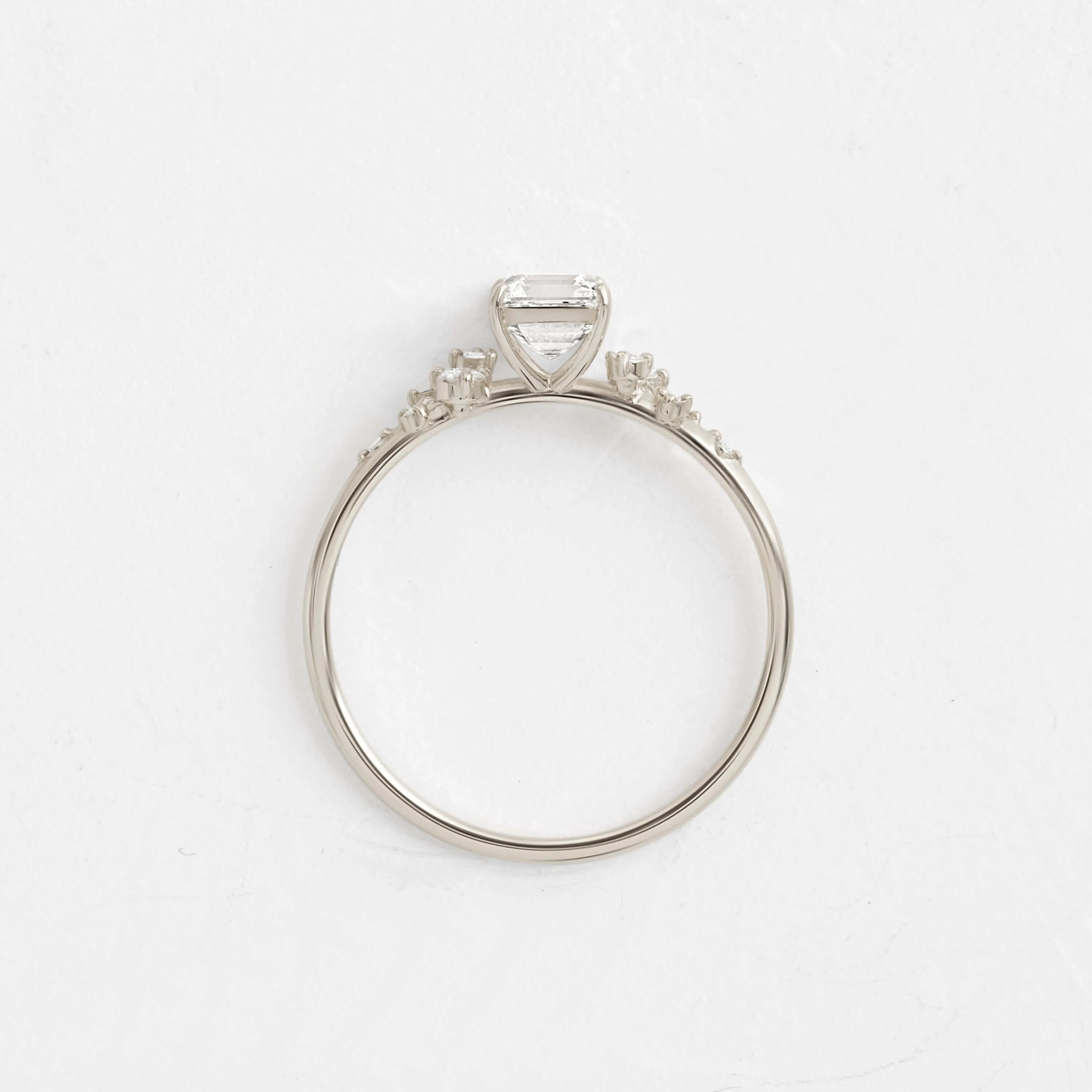 Snowdrift Ring, Asscher Cut