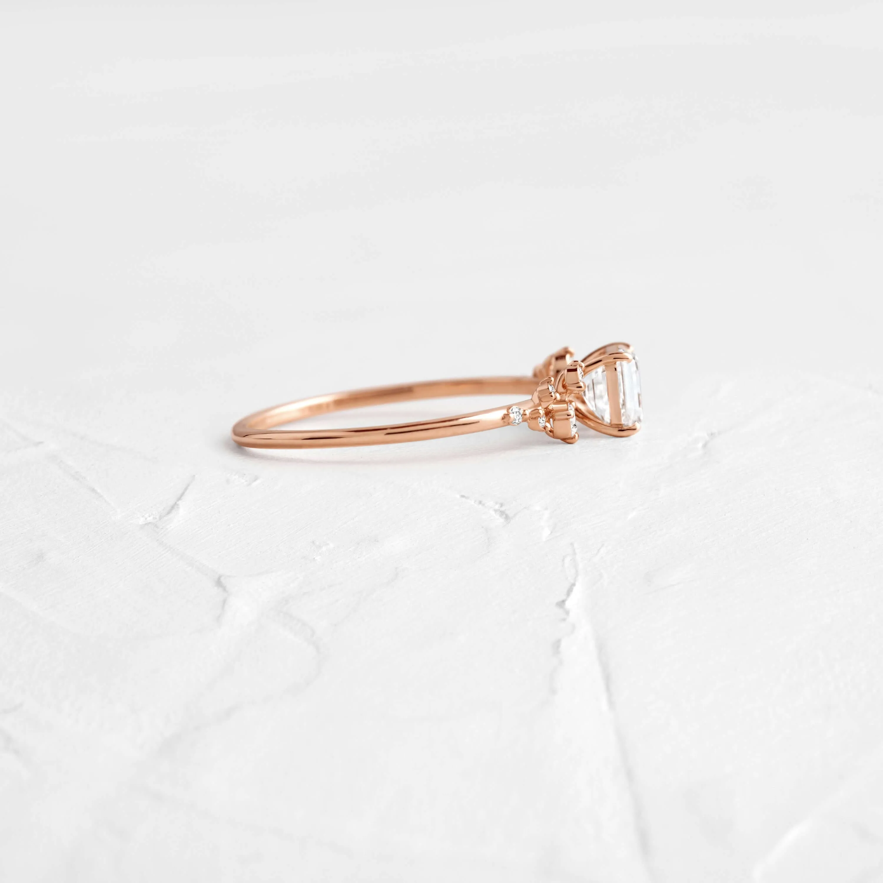 Snowdrift Ring, Asscher Cut