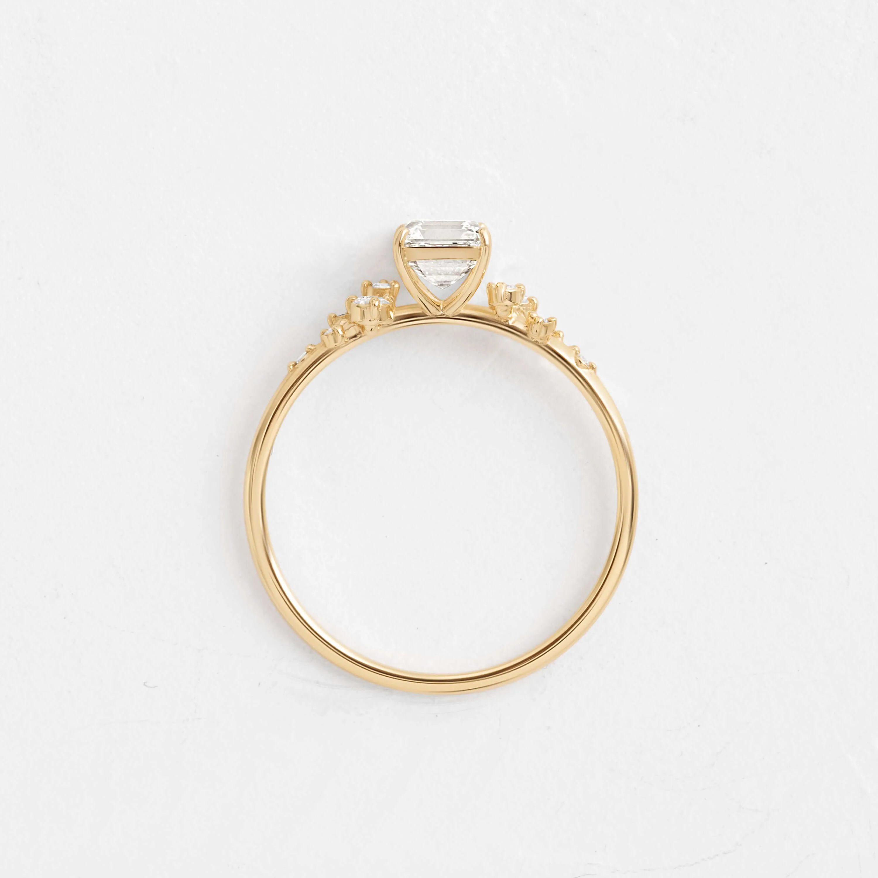 Snowdrift Ring, Asscher Cut