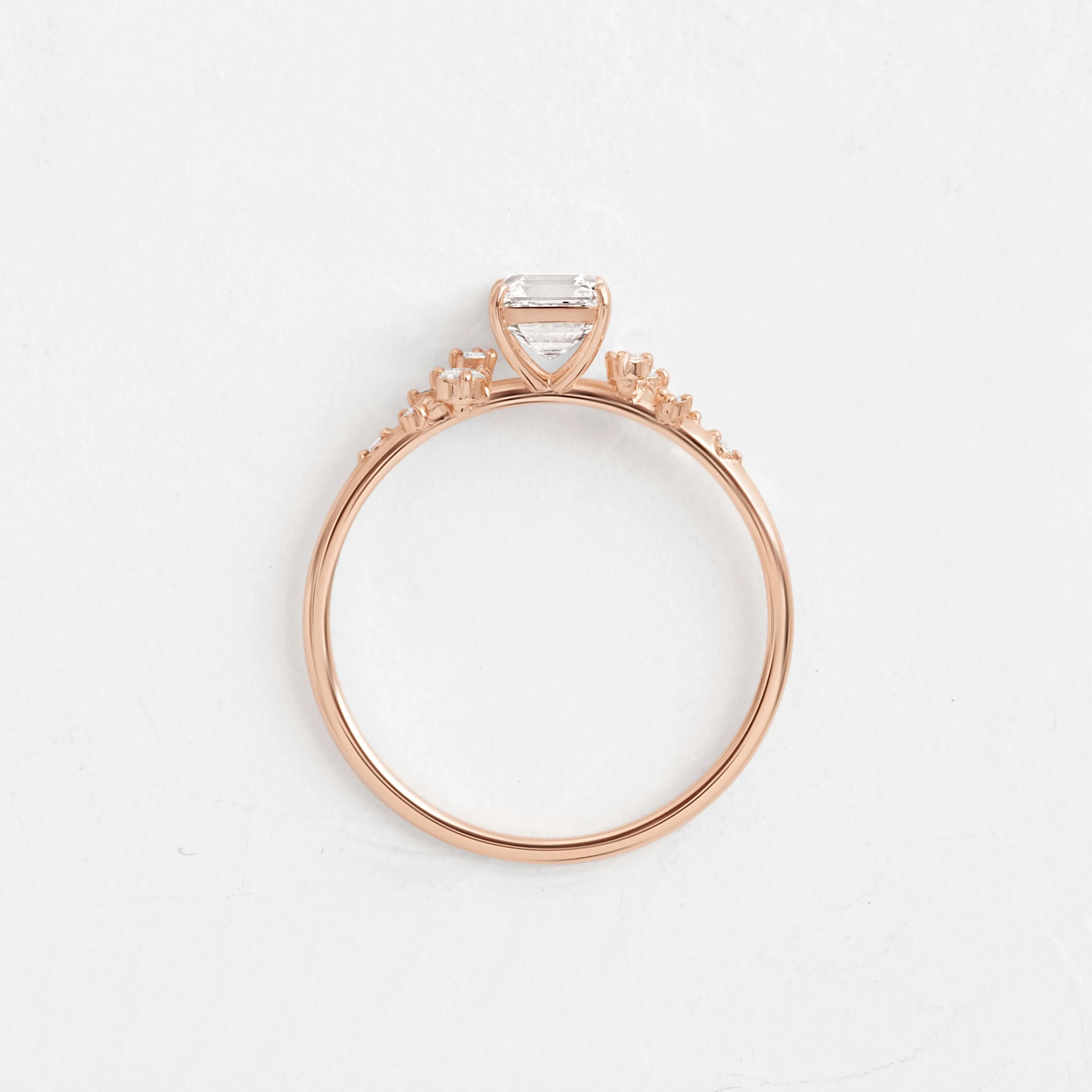 Snowdrift Ring, Asscher Cut