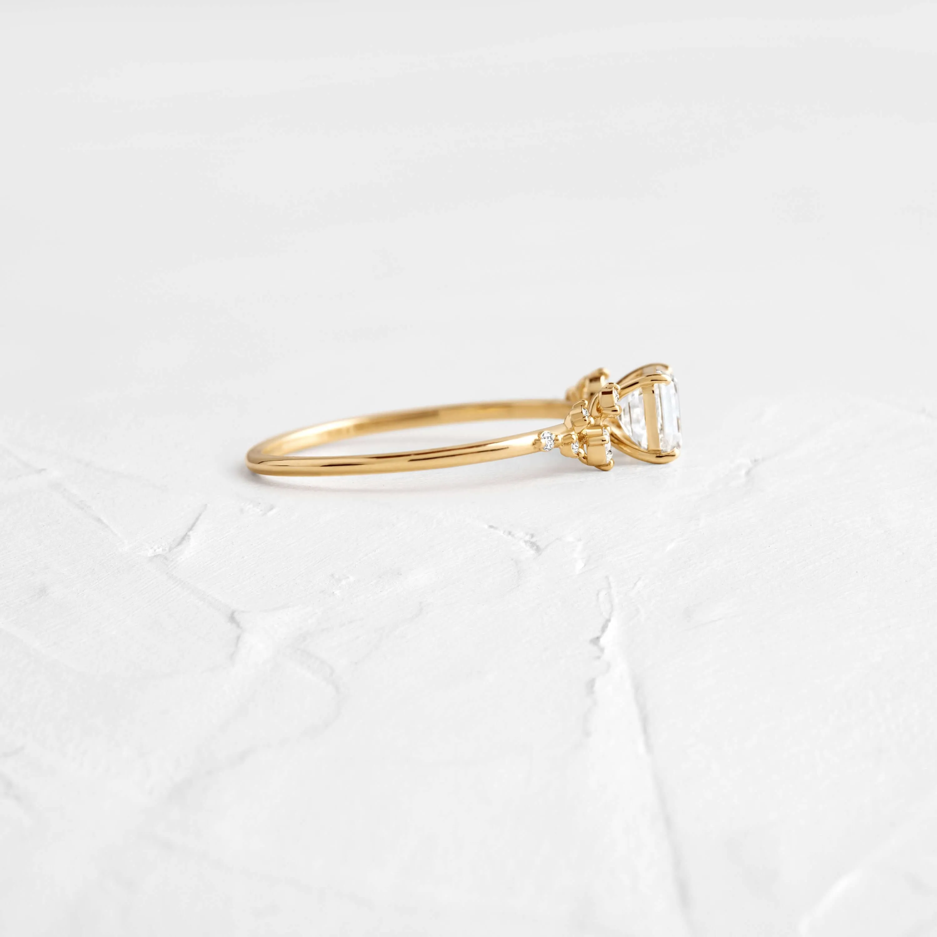 Snowdrift Ring, Asscher Cut