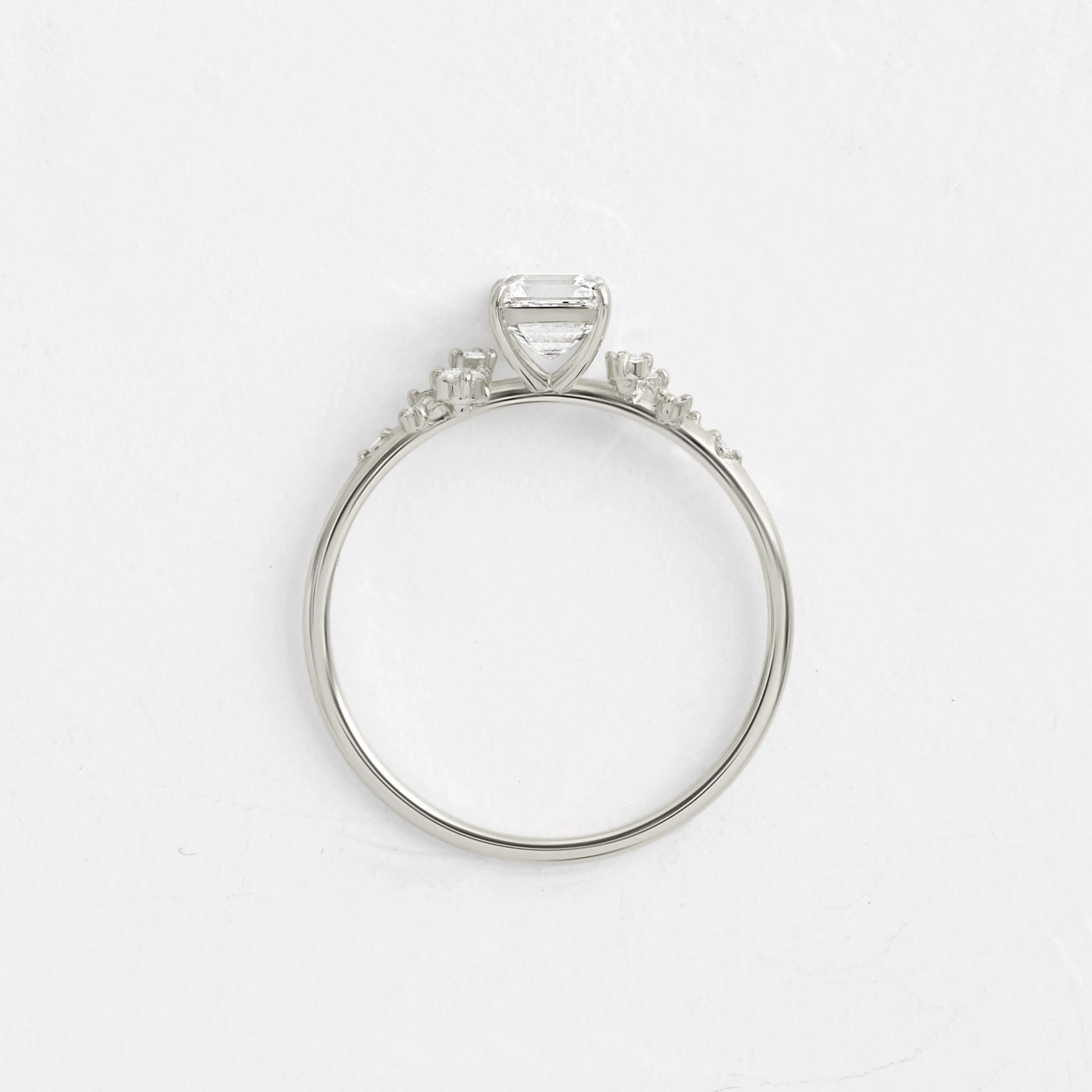 Snowdrift Ring, Asscher Cut