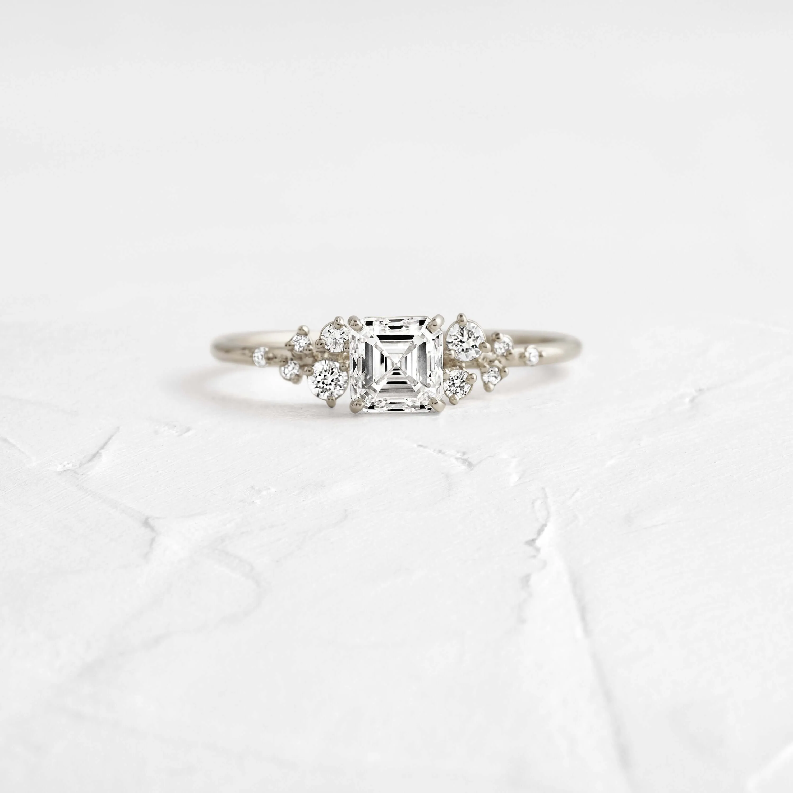 Snowdrift Ring, Asscher Cut