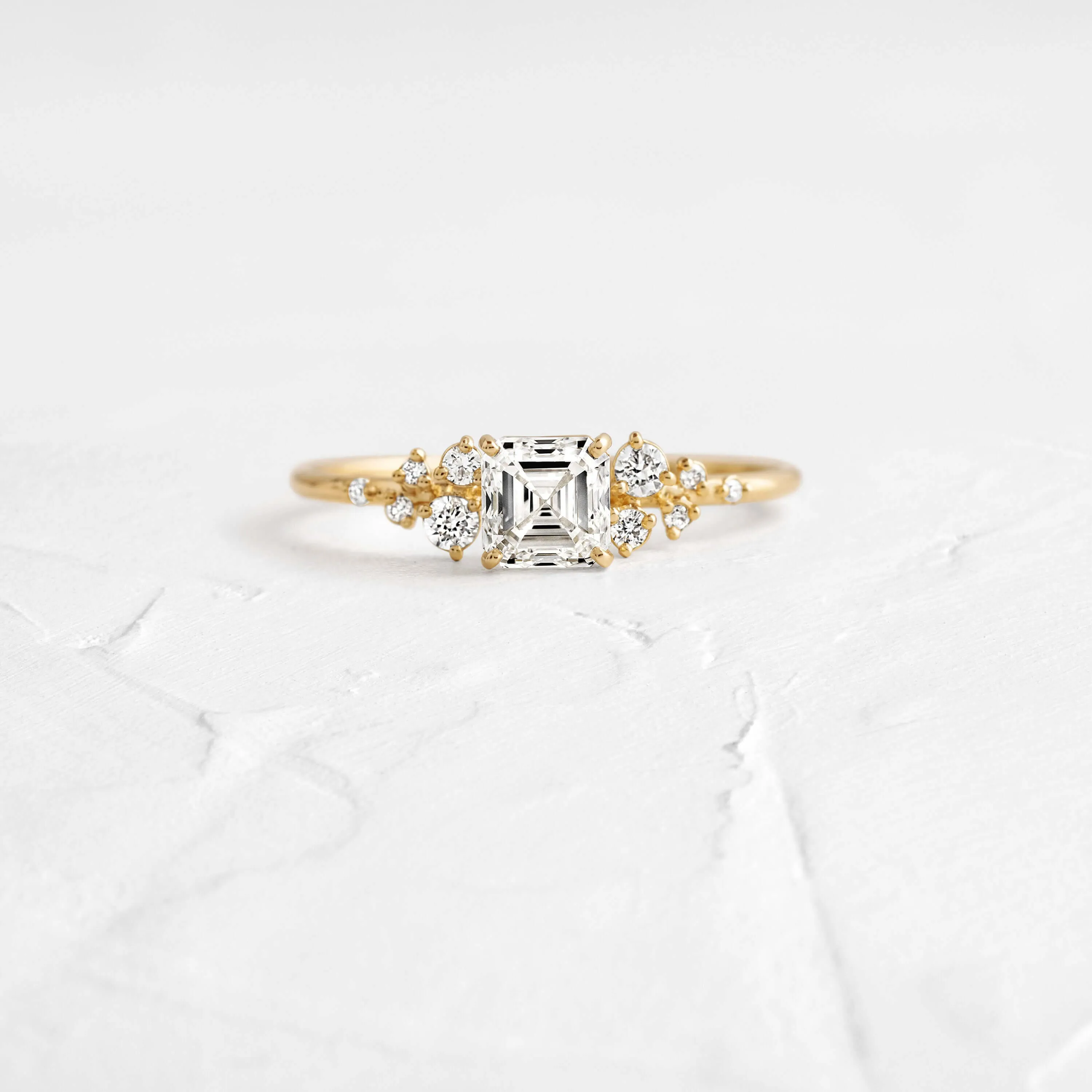Snowdrift Ring, Asscher Cut