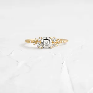 Snowdrift Ring, Asscher Cut