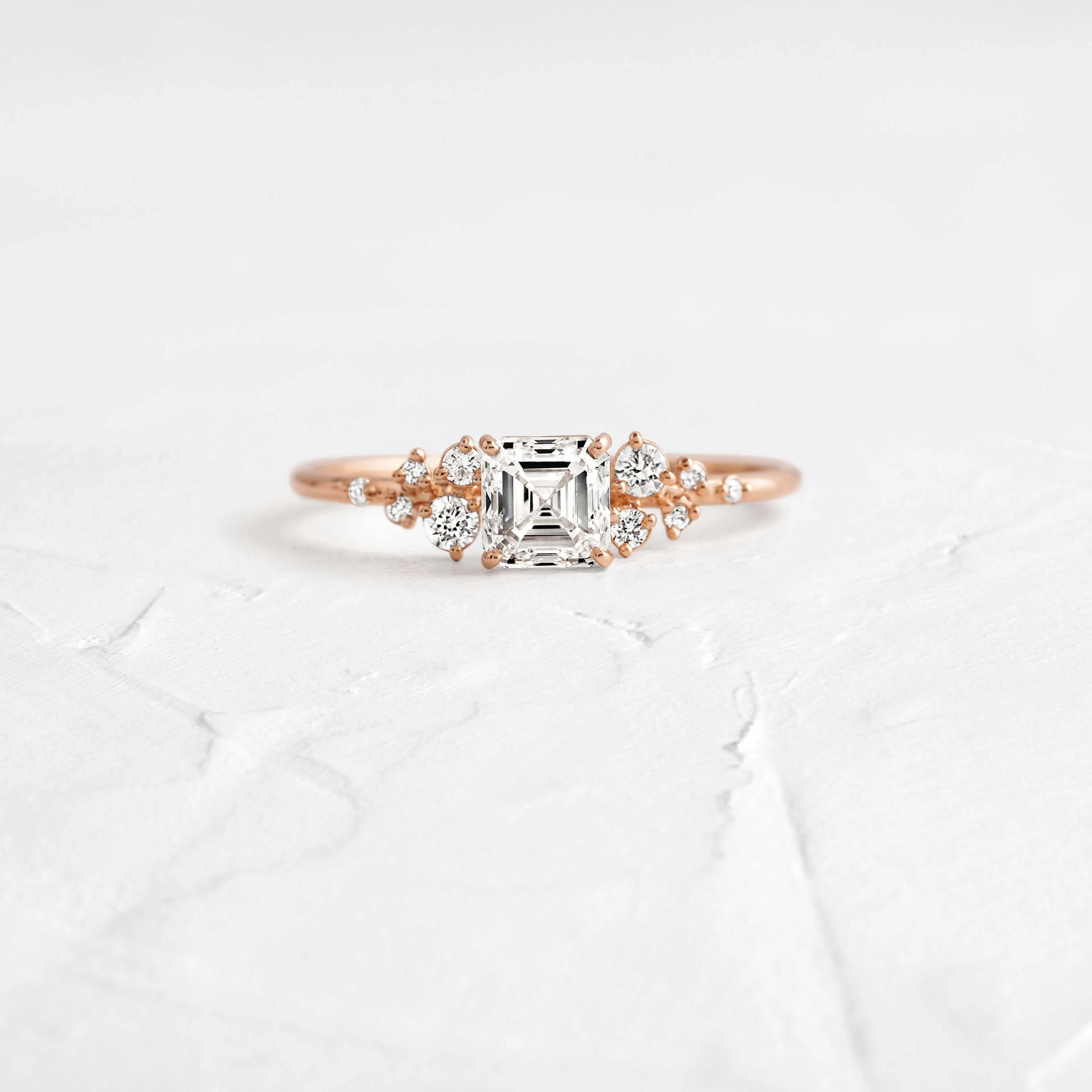 Snowdrift Ring, Asscher Cut