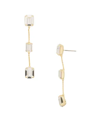 Sorrelli Emerald Cut Triple Dangle Earrings