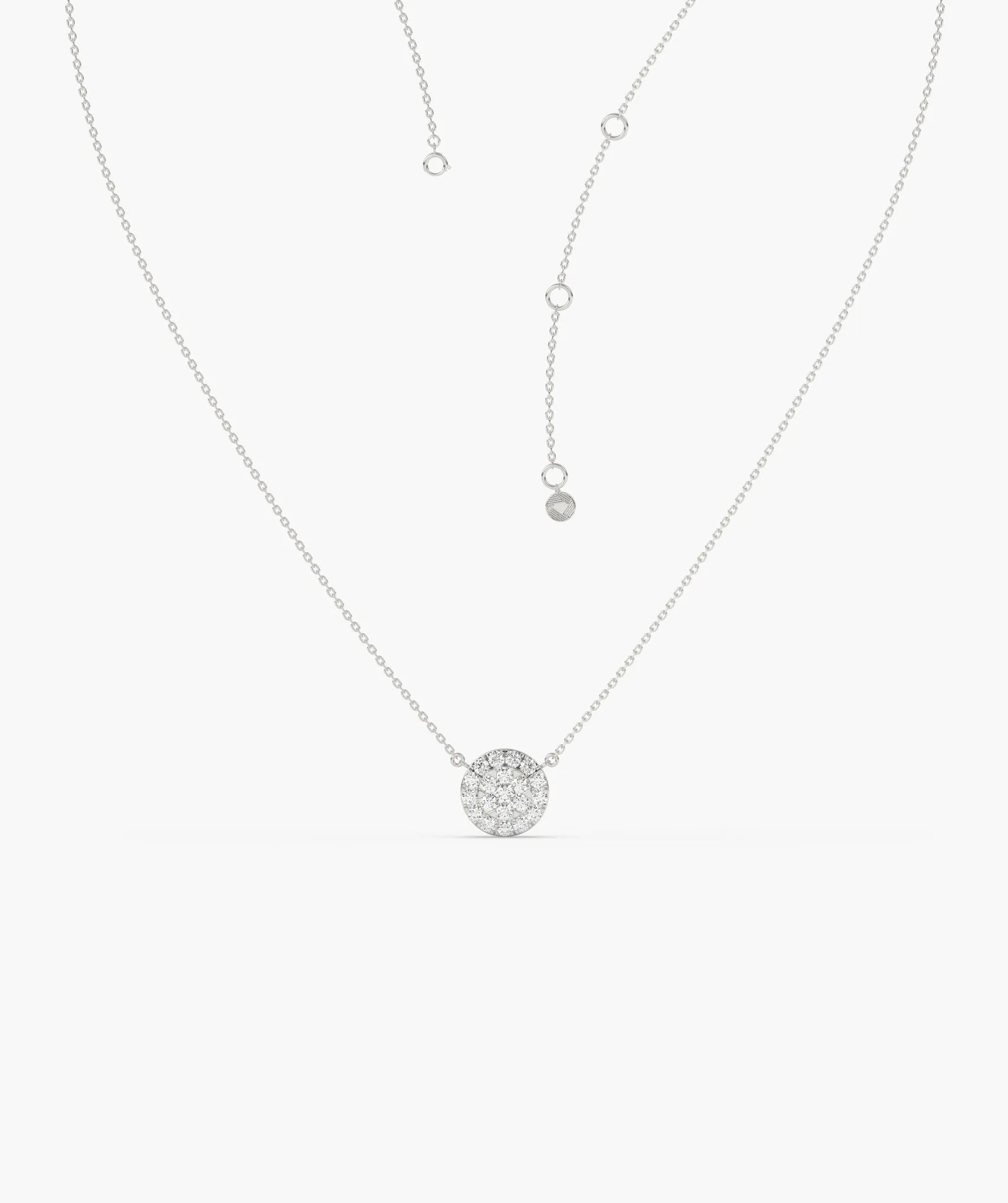 Sparkle Circle Diamond Pendant