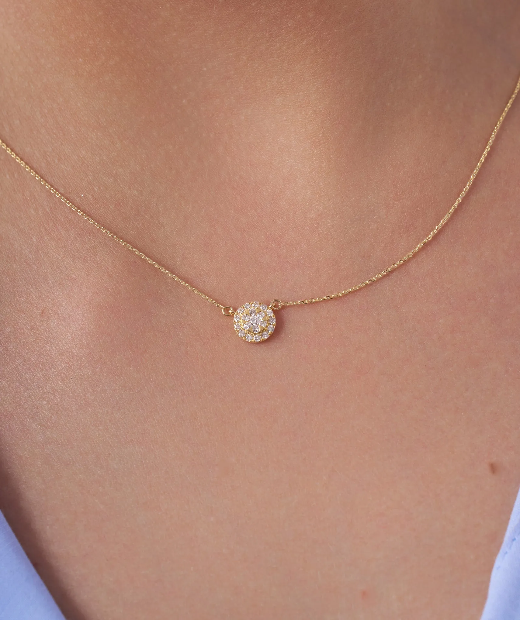 Sparkle Circle Diamond Pendant
