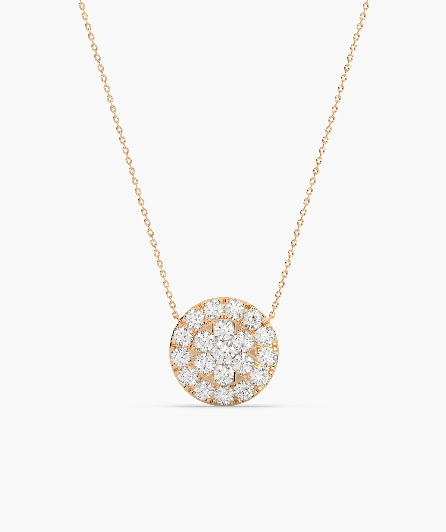 Sparkle Circle Diamond Pendant