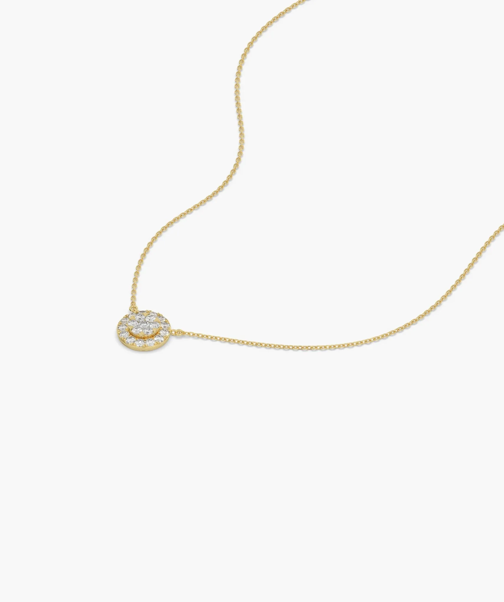 Sparkle Circle Diamond Pendant
