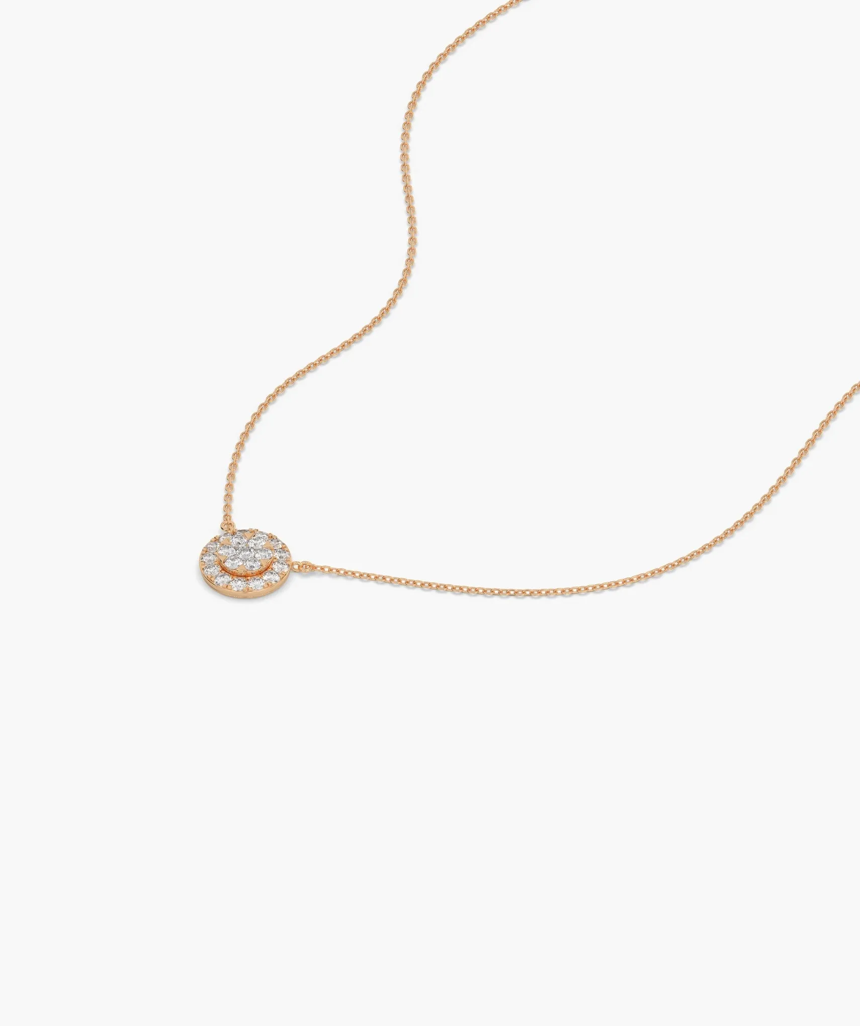 Sparkle Circle Diamond Pendant