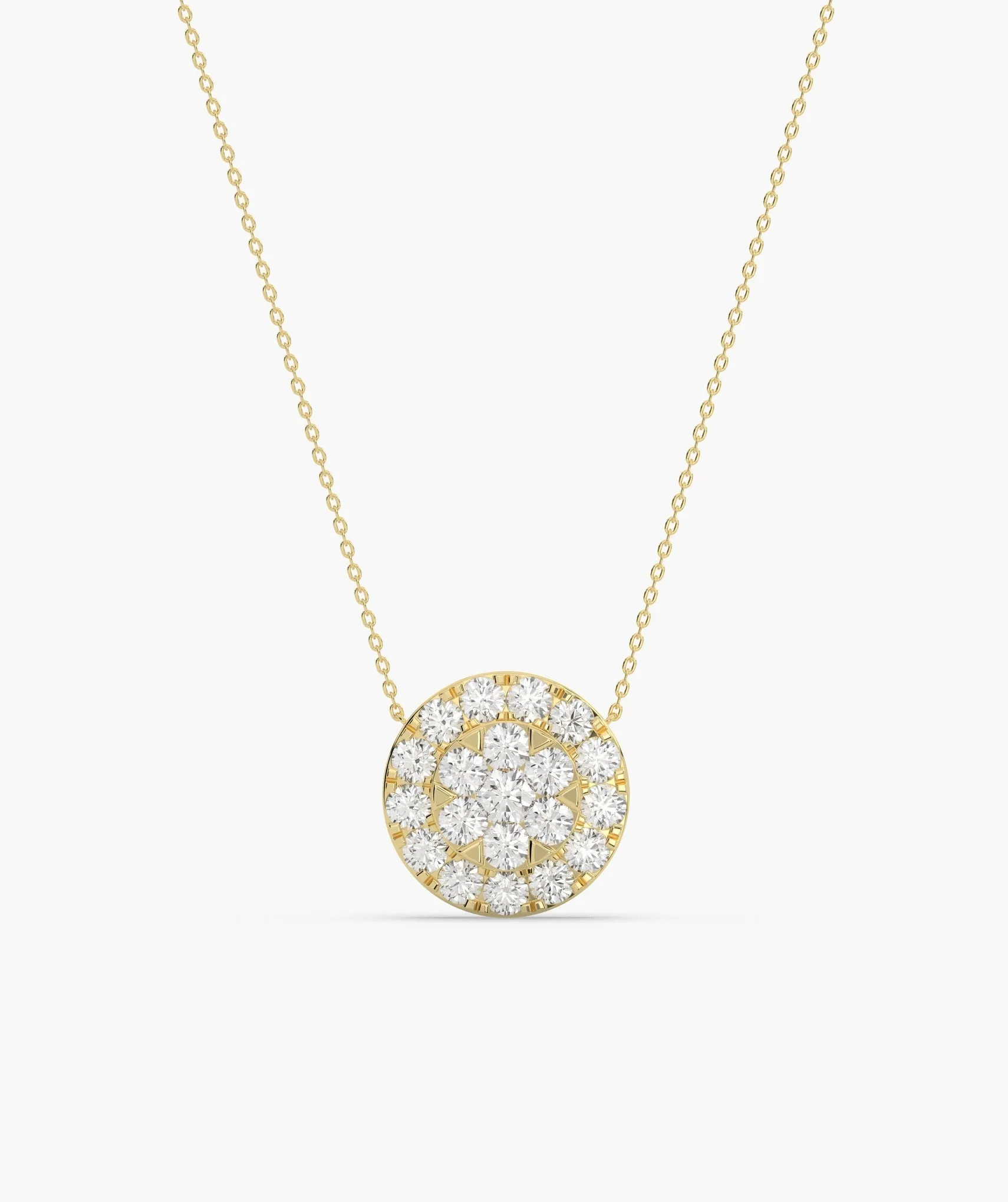 Sparkle Circle Diamond Pendant