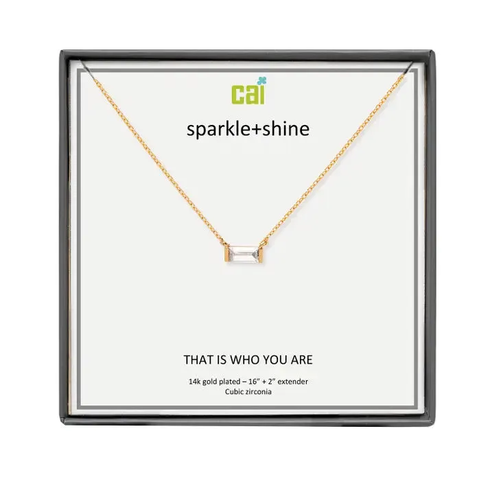 Sparkle   Shine Bar Necklace