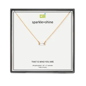 Sparkle   Shine Bar Necklace