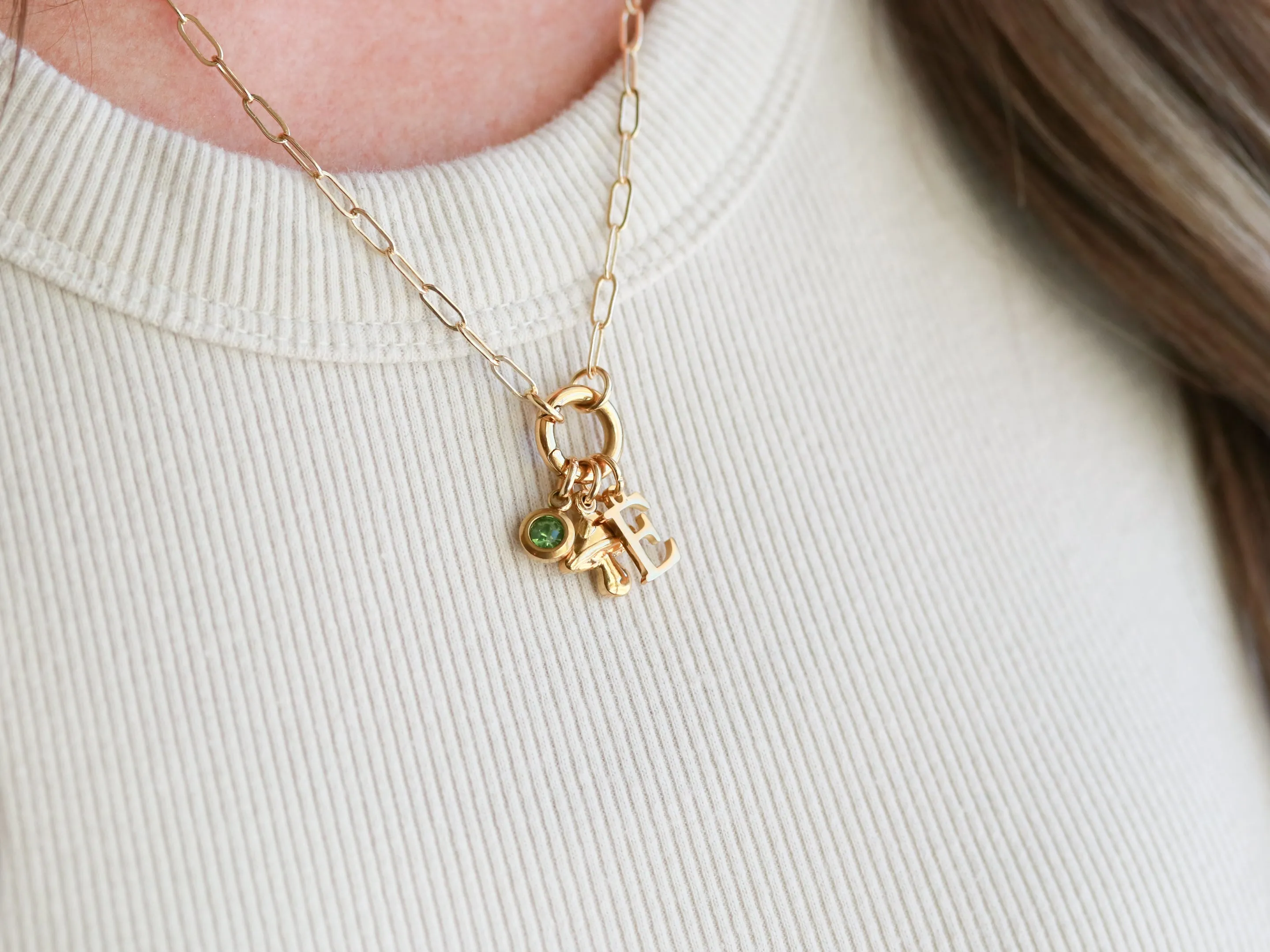 Spring Ring Charm Necklace