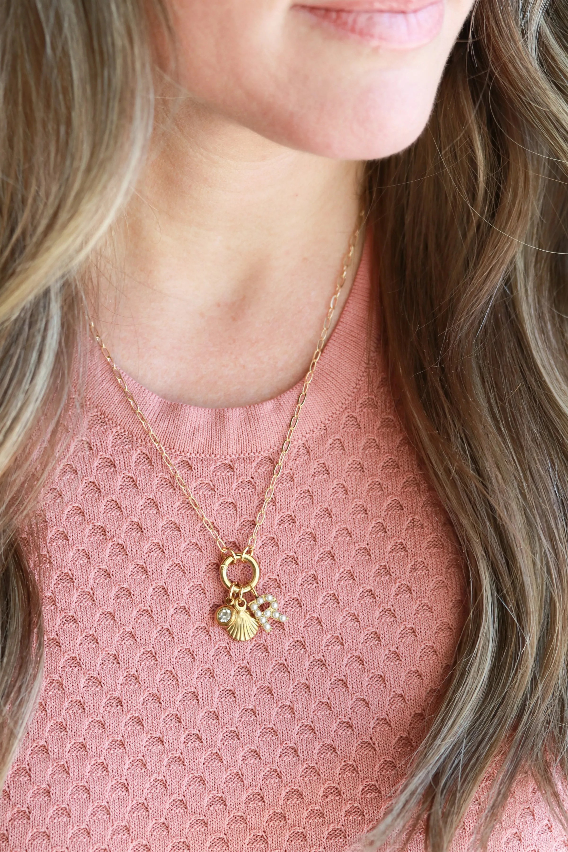 Spring Ring Charm Necklace