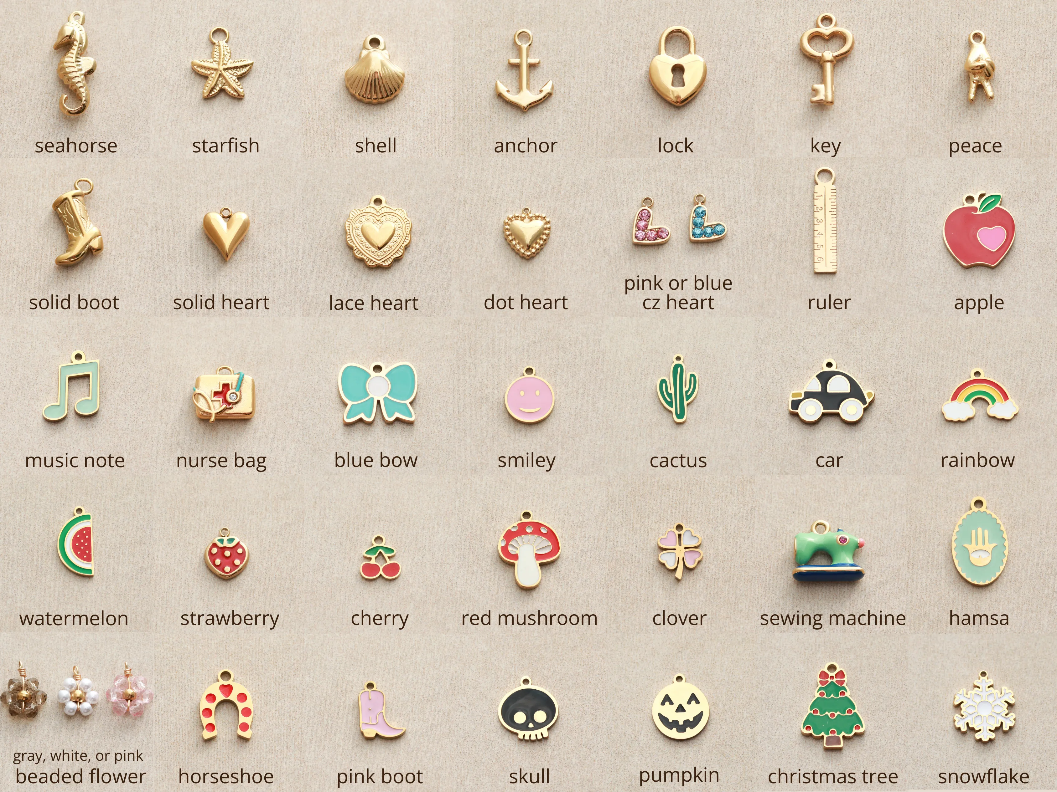 Spring Ring Charm Necklace