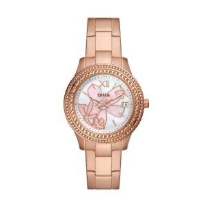 Stella Three-Hand Date Rose Gold-Tone Stainless Steel Watch