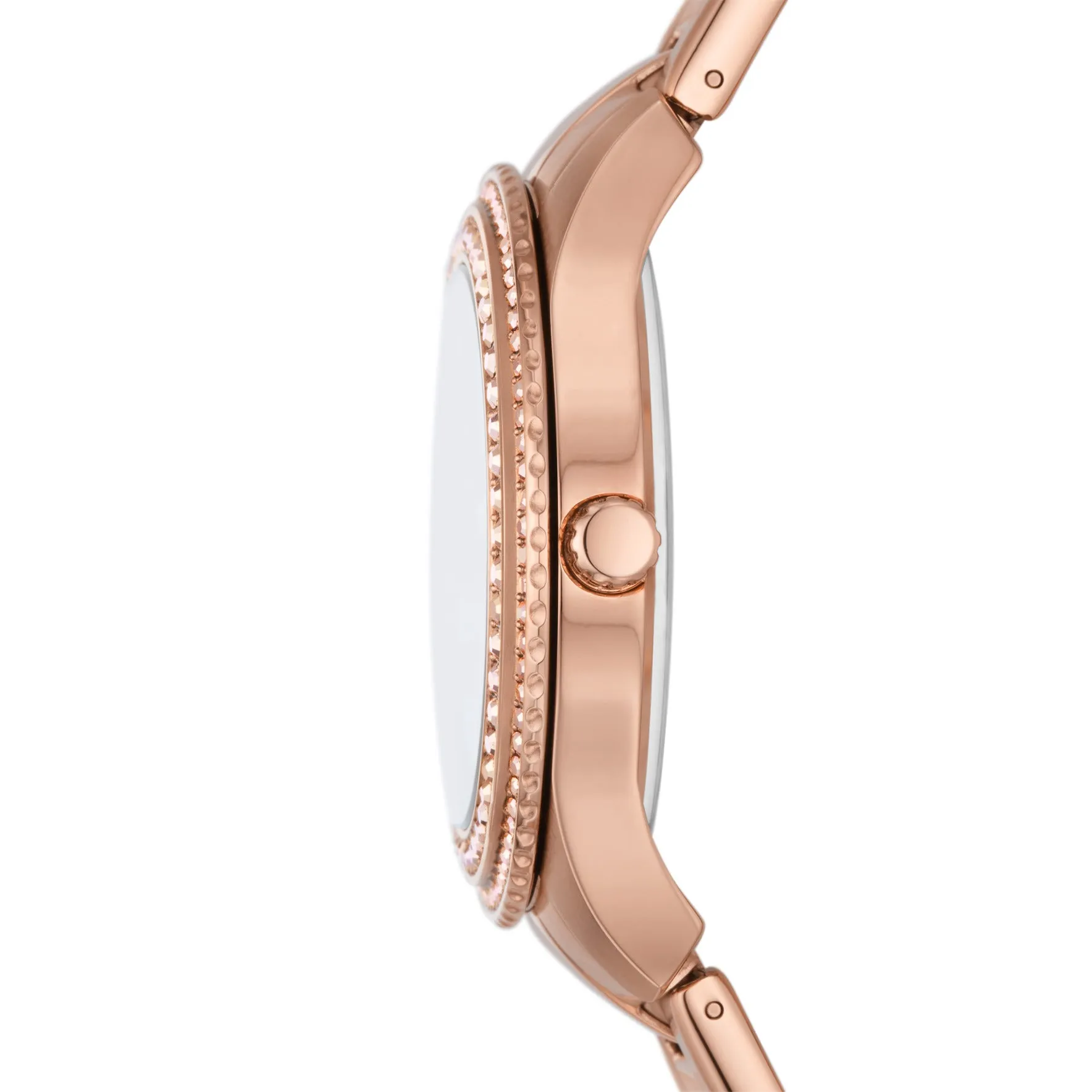 Stella Three-Hand Date Rose Gold-Tone Stainless Steel Watch