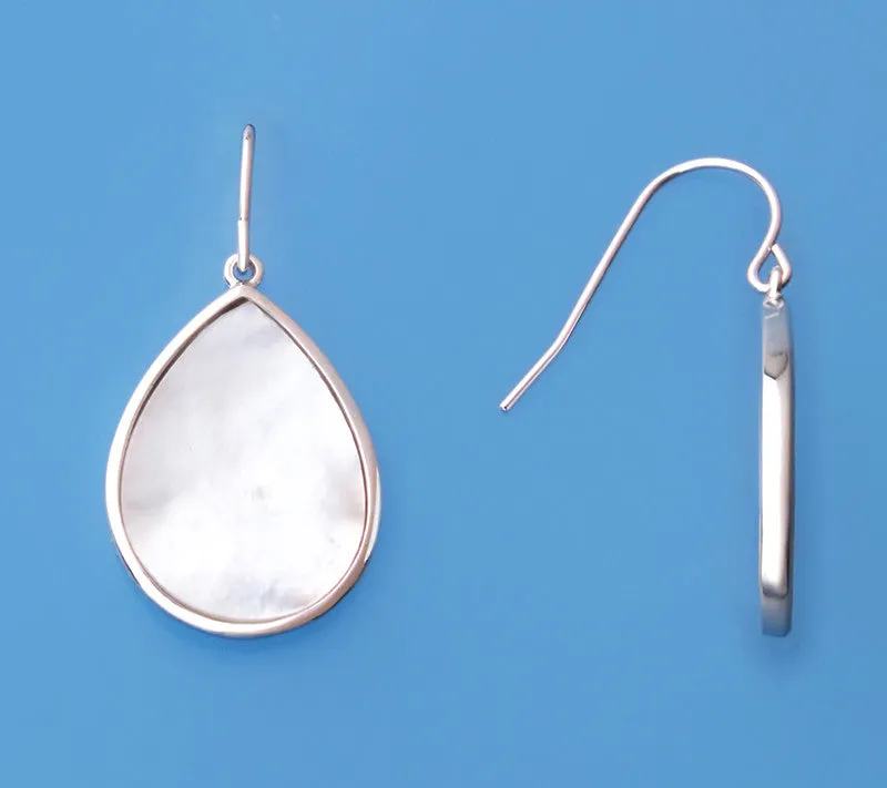 Sterling Silver Earrings with Mother of Pearl