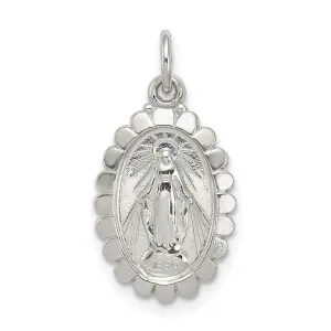 Sterling Silver Miraculous Medal Pendant