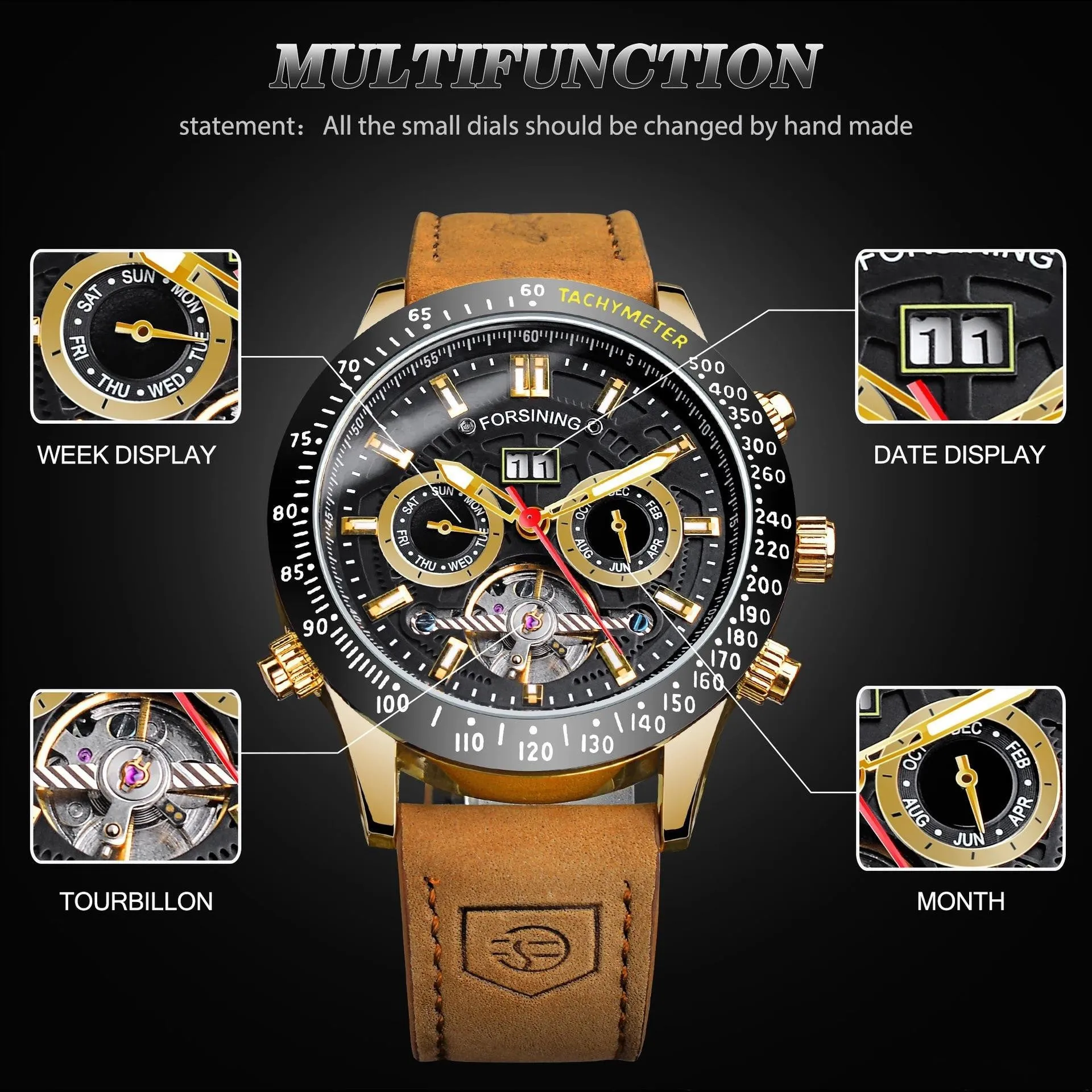 Stylish And Versatile Automatic Mechanical Watch Waterproof
