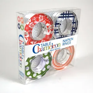 Table Chameleon Hand-Cut Acrylic Napkin Rings