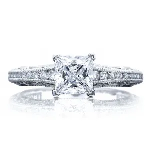 Tacori Channel & Pave Diamond Engagement Ring