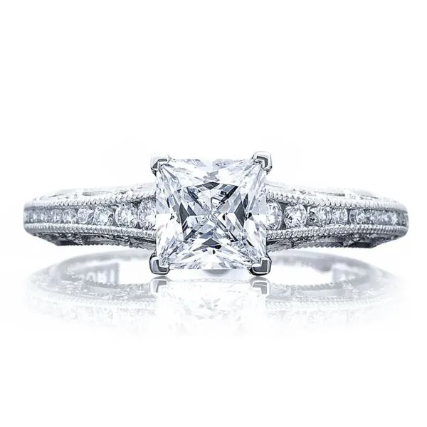Tacori Channel & Pave Diamond Engagement Ring