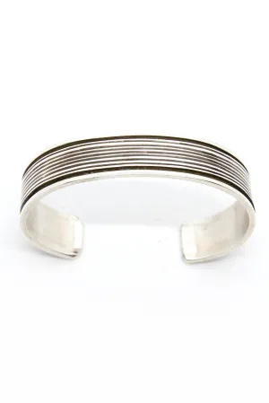 Tahe Oxidized Silver Cuff