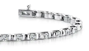 Tension Set Diamond Bracelet with 2.18 ct.(finished) 2.75mm