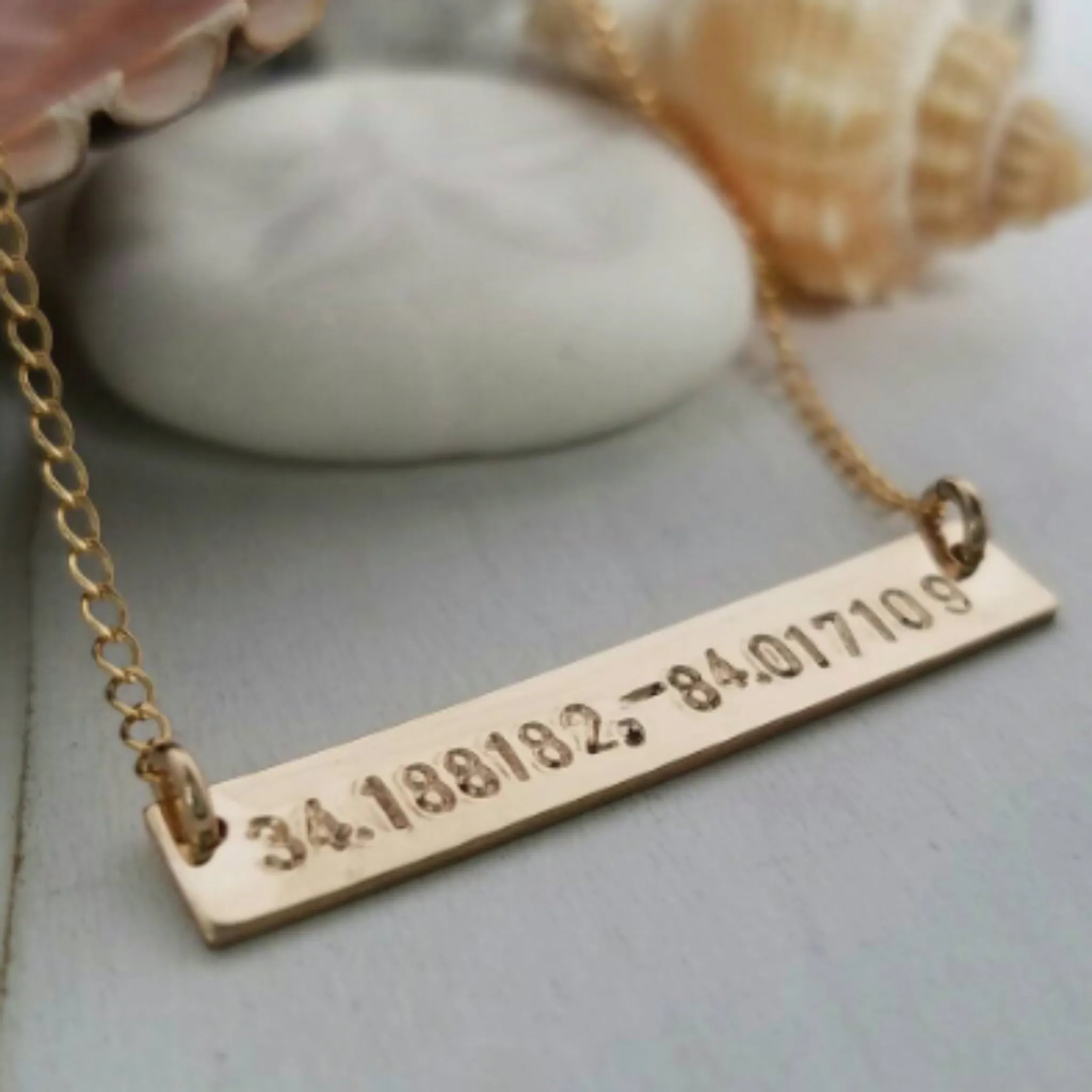 The "Presley" - Gold or Rose Gold Name Bar Necklace