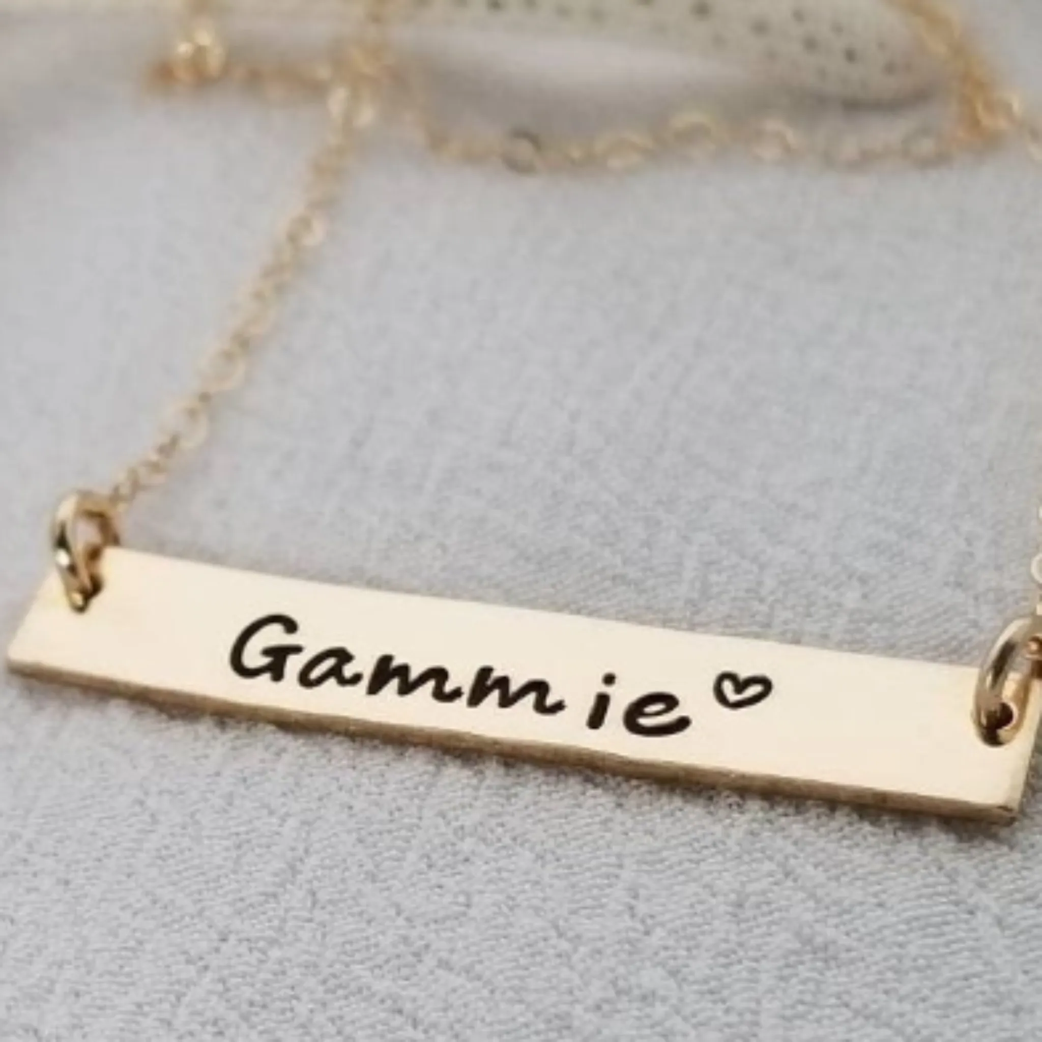 The "Presley" - Gold or Rose Gold Name Bar Necklace